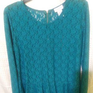 K Jordan, Women's Blouse, Blue, size L